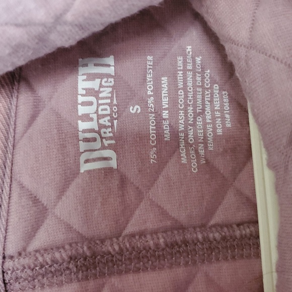 Womens Duluth Trading Quilted Funnelneck Tunic Pullover Size Small Big Pocket - Picture 6 of 9